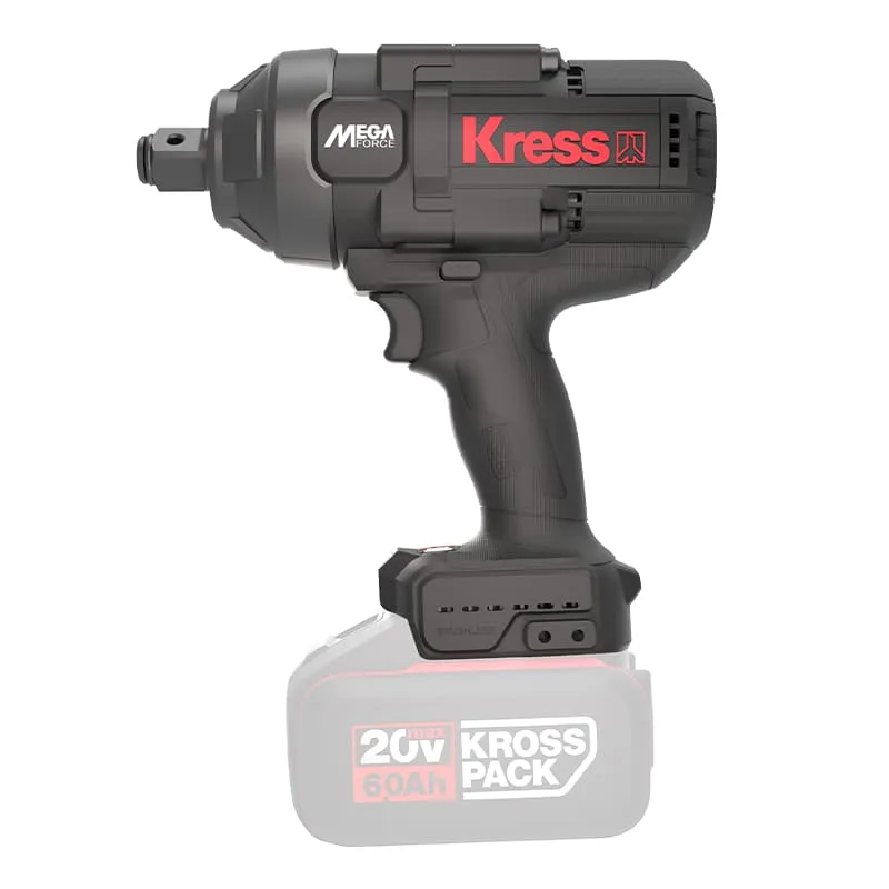 Гайковерт KRESS KUB35 20V 1700 Нм бесщеточный аккумуляторный — детальное фото